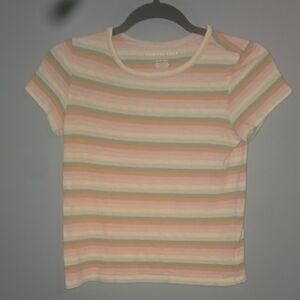 American Eagle Outfitters Multicolor Striped Tee